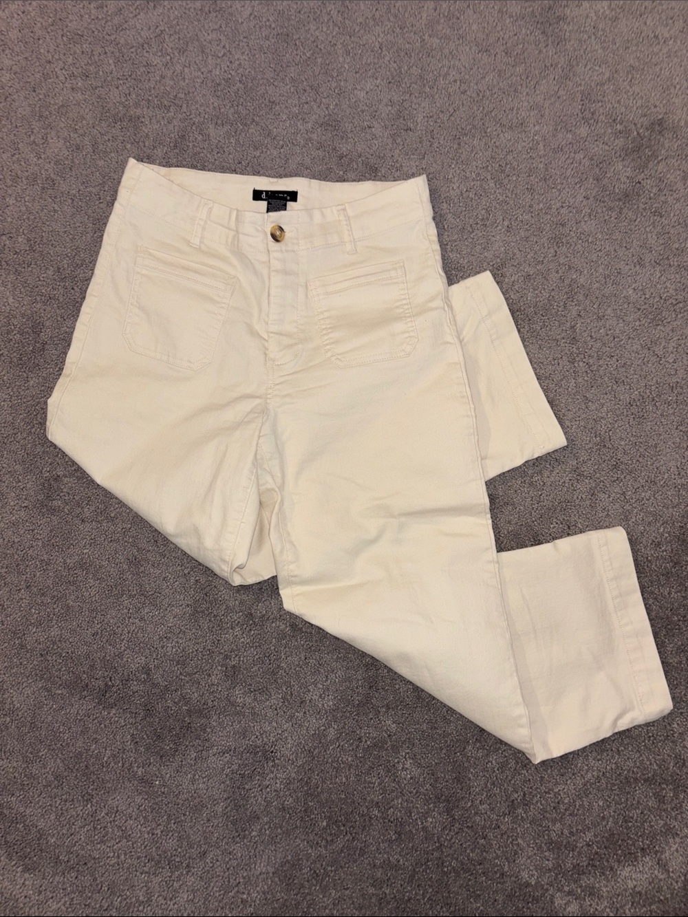 Women's High-Rise Off White Jeans